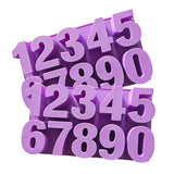 0-9 Arabic Numerals Epoxy Resin Mold DIY Craft Number Pendant Silicone Mould