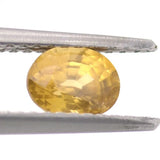 0.93ct Yellow Zircon Oval Cut Gemstone