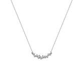 0.9ct Real Moissanite Necklace Diamond Smile Pendant