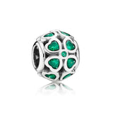 Heart-shaped Charm Bead 925 Sterling Silver Jewelry