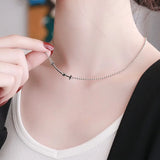 925 Silver Retro Hip-hop Face Necklace Wedding Charm Jewelry