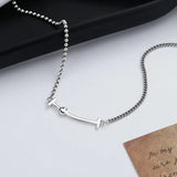 925 Silver Retro Hip-hop Face Necklace Wedding Charm Jewelry