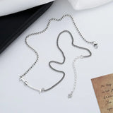 925 Silver Retro Hip-hop Face Necklace Wedding Charm Jewelry