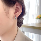 ZFSILVER S925 Fine Retro Hip-hop Brave Troops Earring