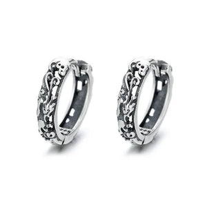 ZFSILVER S925 Fine Retro Hip-hop Brave Troops Earring