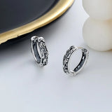 ZFSILVER S925 Fine Retro Hip-hop Brave Troops Earring