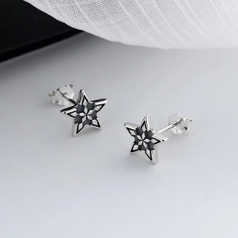 ZFSILVER Baroque Style Star Earring Charm for Women