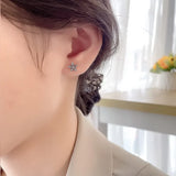 ZFSILVER Baroque Style Star Earring Charm for Women