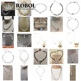 Women's 925 Silver Bead Necklace - Elegant and Stylish Jewelry Accessory