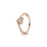925 Rose Shining Logo Women's Rings Gift