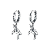 S925 Silver Unicorn Dangle Earring Charms for Women