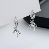 S925 Silver Unicorn Dangle Earring Charms for Women