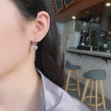 ZFSILVER S925 Silver Retro Tassel Heart Earrings for Women