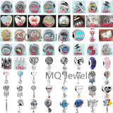 925 Sterling Silver Round & Heart Beads Ladies Jewelry