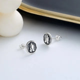 ZFSILVER S925 Silver Retro Pray Double Hands Earrings Charms