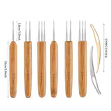 8PCS Dreadlocks Crochet Hook Interlocking Tools Easyloc Hair Tool