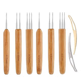 8PCS Dreadlocks Crochet Hook Interlocking Tools Easyloc Hair Tool
