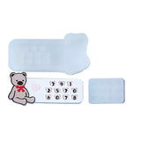 Bear Parking Sign Car Number Plate Epoxy Resin Jewelry Mold