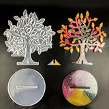 Big Tree Earring Pendant Silicone Molds Set for Home Decoration