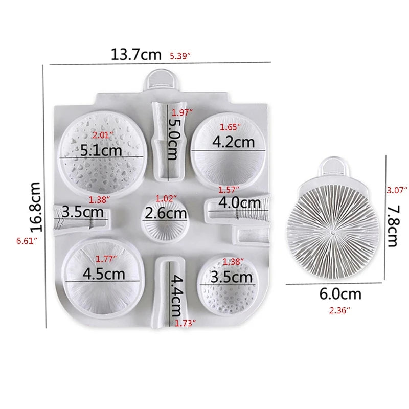 Epoxy Resin Mold for Mushroom Cake Decoration