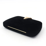 Velvet Evening Clutch Bag Crossbody Party Prom Wedding Purse