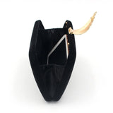 Velvet Evening Clutch Bag Crossbody Party Prom Wedding Purse