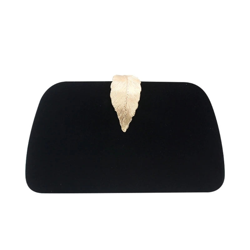 Velvet Evening Clutch Bag Crossbody Party Prom Wedding Purse