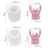 Pig Shaped Candle Resin Mold Aromatherapy Plaster Silicone Mould