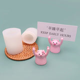 Pig Shaped Candle Resin Mold Aromatherapy Plaster Silicone Mould