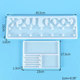 Wall Storage Shelf Mold for Home Decor Resin Casting with Hooks