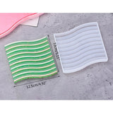 Wave Coaster Epoxy Resin Mold Serving Plate Board Silicone Mould