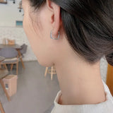ZFSILVER S925 Silver Lucky Coins Square Earring Charms