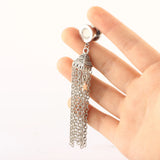 2pcs 6-25mm Tunnel Dangle Earrings Surgical Steel