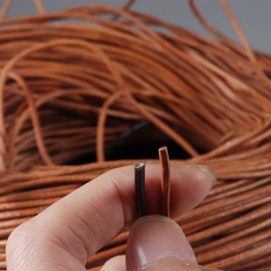 1.5mm Cow Leather Round Thong Cord DIY Bracelet Rope String