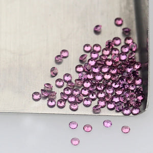 1.0-2.5MM Round Natural Garnet Purple Gemstone DIY Jewelry Accessories