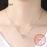 Moissanite Pendant Diamond Necklace S925 Silver Jewelry