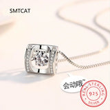 Moissanite Pendant Diamond Necklace S925 Silver Jewelry