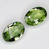 1.04ct Pair Songean Green Sapphire Oval Cut