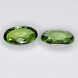 1.04ct Pair Songean Green Sapphire Oval Cut