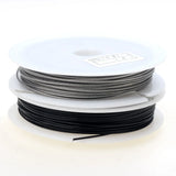 Stainless Steel/Black Tiger Tail Wire DIY Jewelry Making