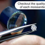 1.0ct/Pack Moissanite Diamond 0.7~3.0mm Round Cut Loose Stone