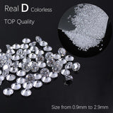 1.0ct Pack Real Top D VVS1 Small Sizes Moissanite Loose Stones