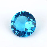 1.0mm~15mm Dark SeaBlue AAAAA Glass Synthetic Gems for DIY Jewelry