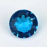 1.0mm~15mm Dark SeaBlue AAAAA Glass Synthetic Gems for DIY Jewelry