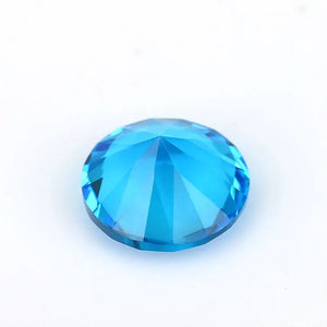 1.0mm~15mm Dark SeaBlue AAAAA Glass Synthetic Gems for DIY Jewelry