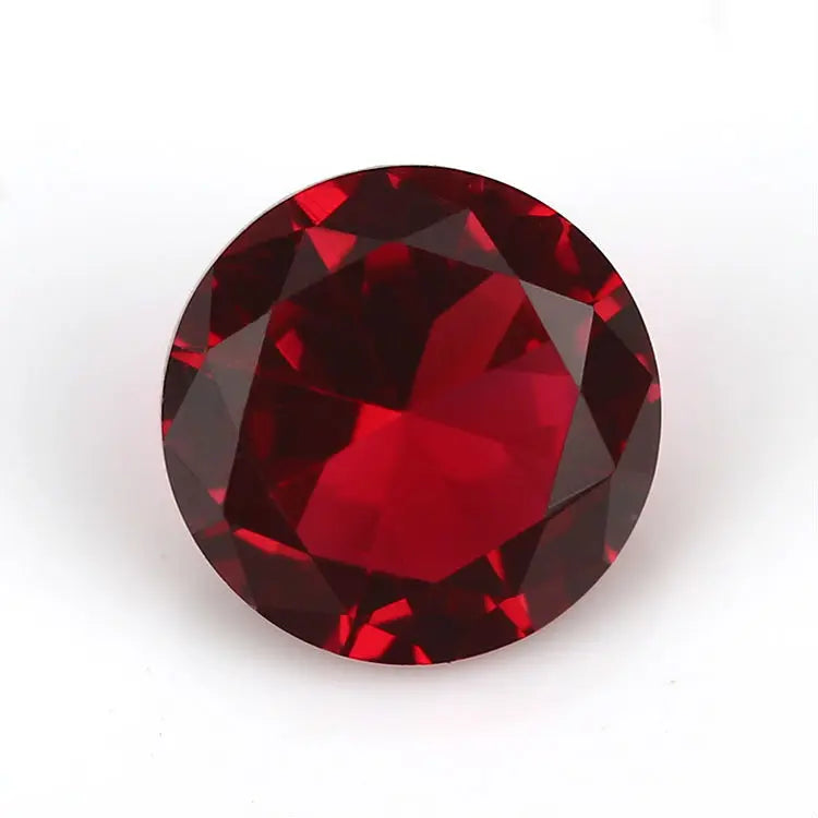 1.0mm-15mm Garnet Red AAAAA Glass Synthetic Gems for DIY Jewelry