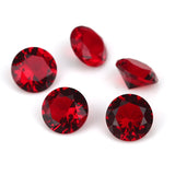 1.0mm-15mm Garnet Red AAAAA Glass Synthetic Gems for DIY Jewelry