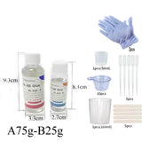 Crystal Clear AB Epoxy Resin Kit for Jewelry Making DIY Resin Mold