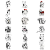 S925 Sterling Silver Animal Charms for Necklaces, Ladies Bracelet Jewelry