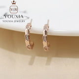 Personalized Silver Snake Logo Earrings Couple Gift